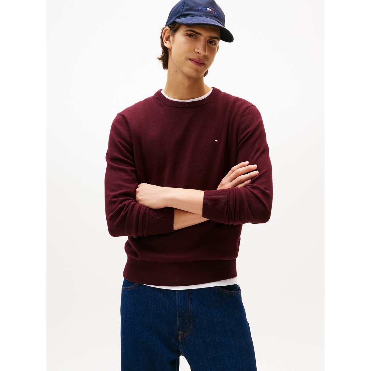 Tommy Hilfiger Trui met ronde hals PIMA ORG CTN CASHMERE CREW NECK