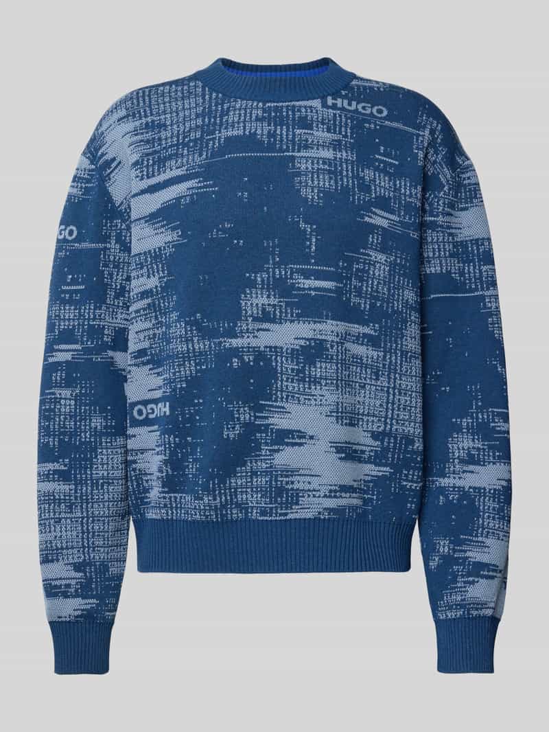OTTO HUGO Blue Jacquardtrui