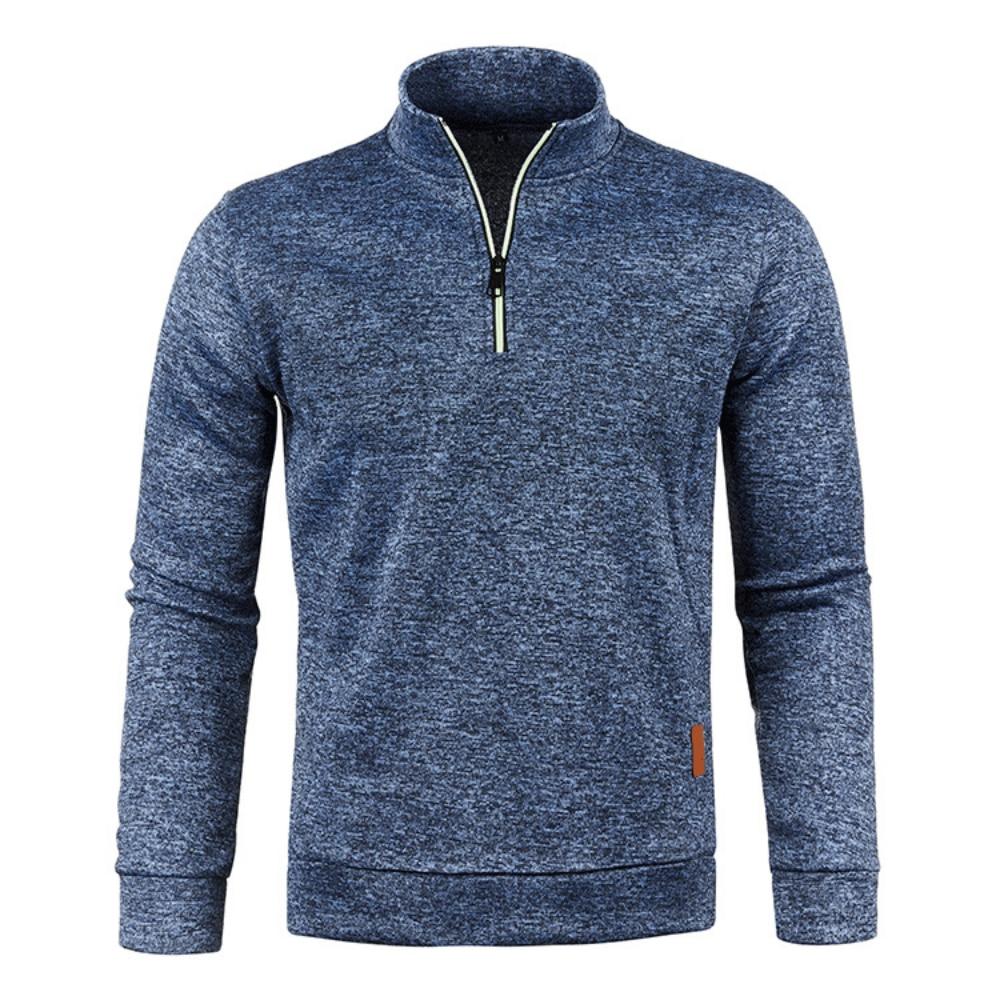 King Billion Effen Kleur Jas Heren Herfst Winter Lange Mouw Ritssluiting Stand Kraag T-shirts voor Heren Pullover Top Sport Mannelijk XXXL