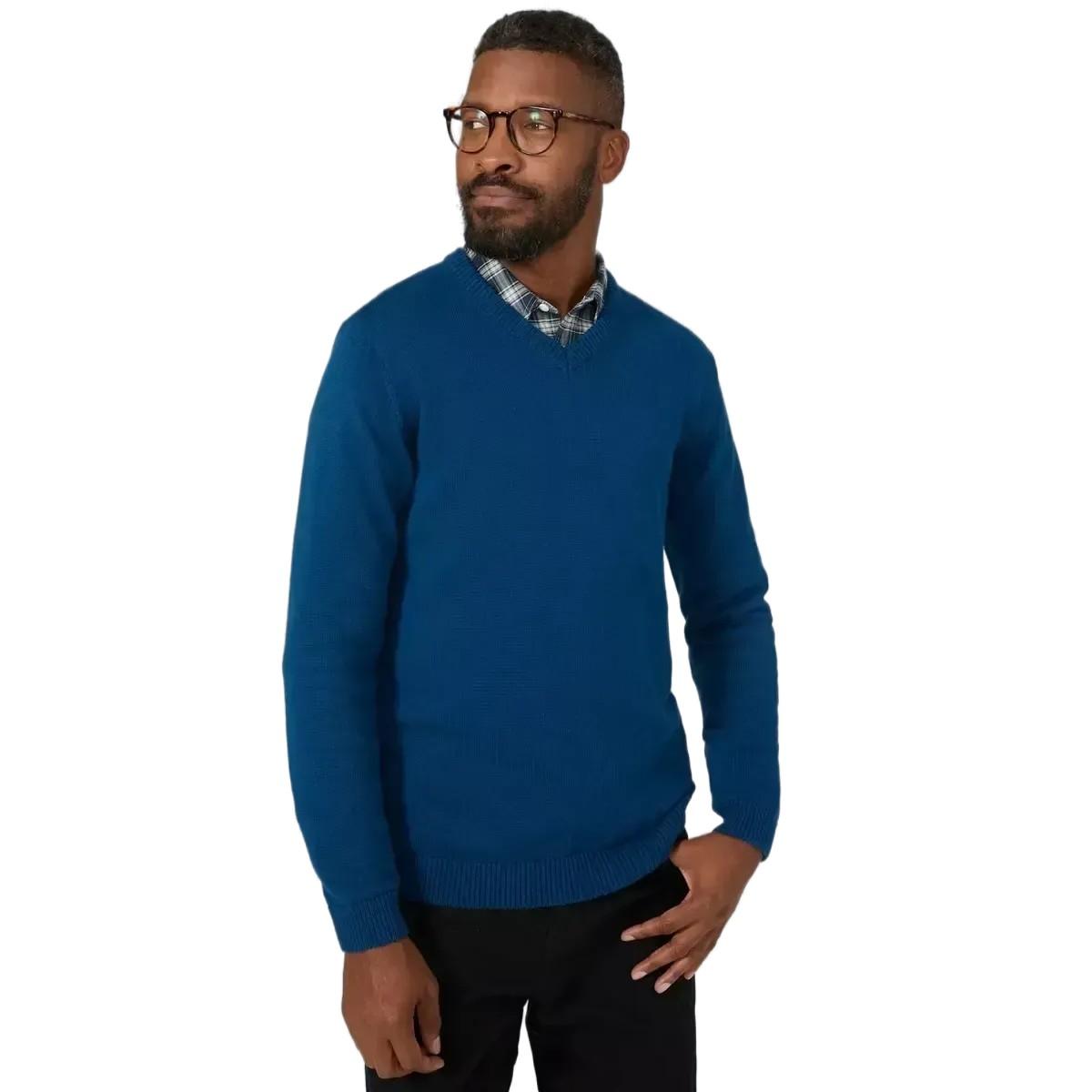 Pertemba FR - Apparel Maine Mens Premium Cotton V Neck Jumper M