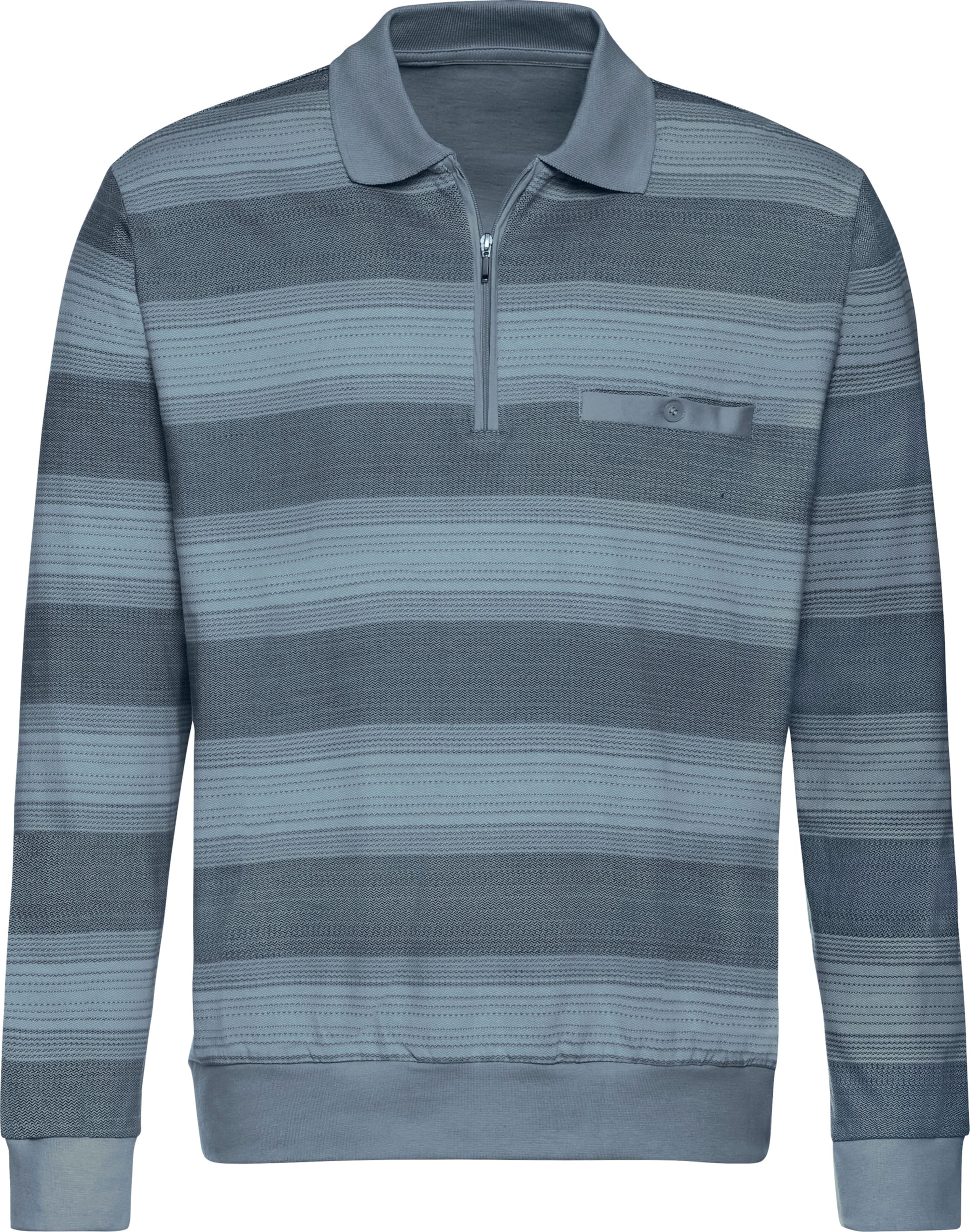 Marco Donati Poloshirt Shirt met lange mouwen (1-delig)