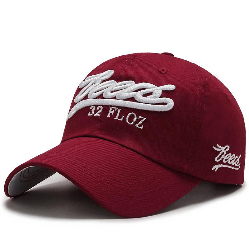 Northwood [] Katoenen Letter Verstelbare Baseball Caps voor Mannen Vrouwen Outdoor Sport Cap Zomer Vader Hoed Trucker Cap 56-60 cm wijnrode kleur