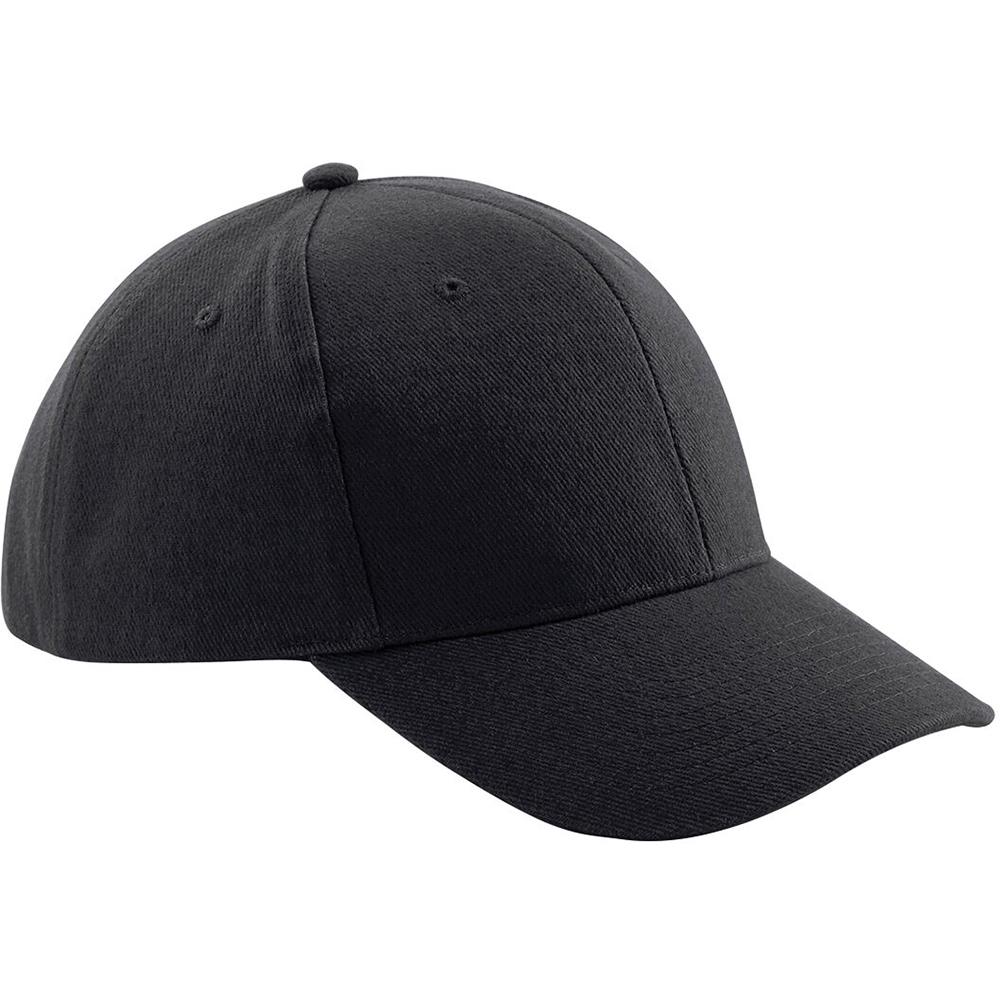 Beechfield unisex pro-stijl zware geborstelde katoenen baseballpet/hoofddeksels One Size