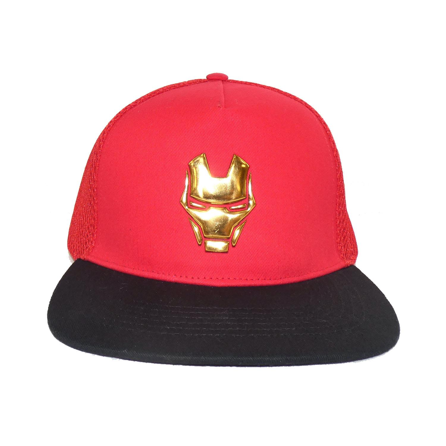 Iron Man gezicht snapback-pet One Size