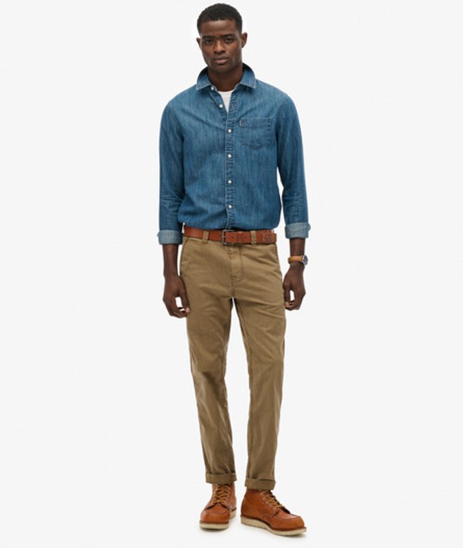 Superdry Utility Chinobroek Khaki