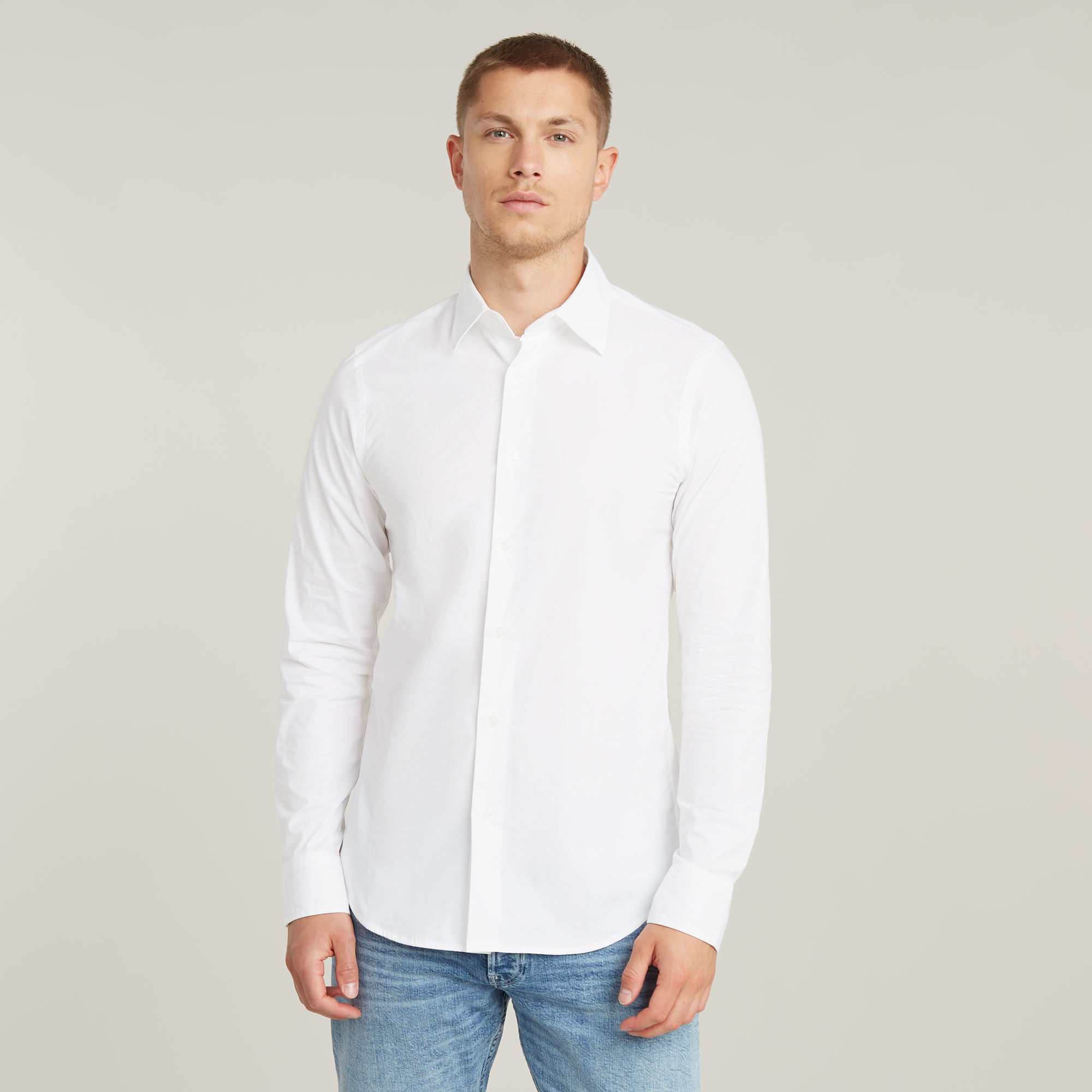 G-Star RAW Slim Shirt - Wit - Heren
