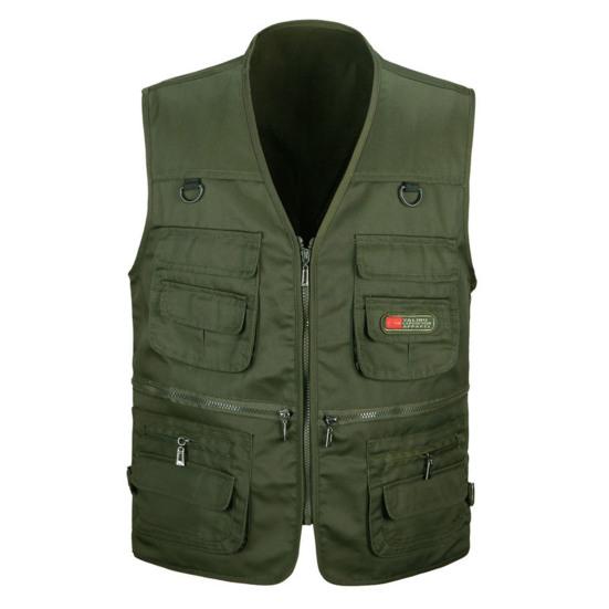 Jiawei Herenvest Trendy vest Multifunctioneel lentevest Casual lentevest Lentevest voor op reis XL