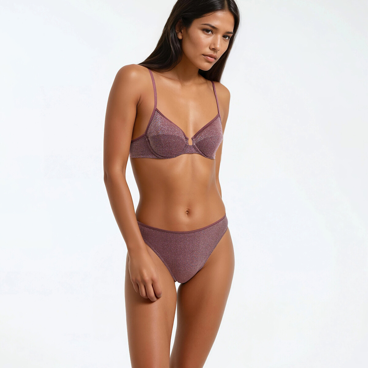 LA REDOUTE COLLECTIONS Slip van microvezel en gemetalliseerde vezel TAMARIS