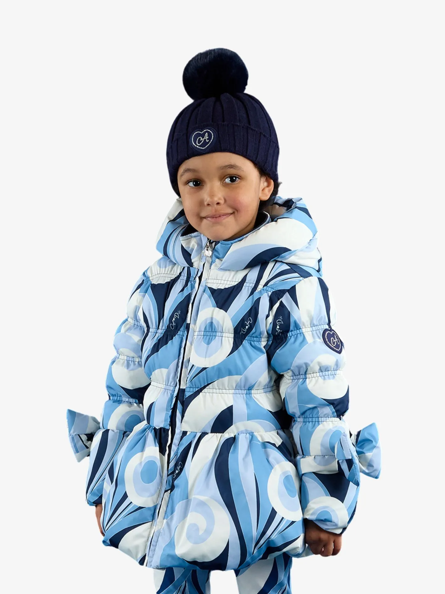 ADee Meisjes winterjas nylah powder blue
