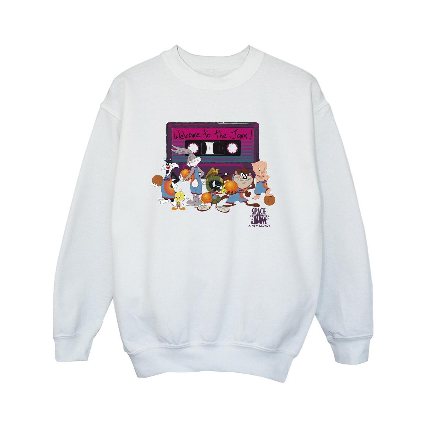 Pertemba FR - Apparel Space Jam: Een nieuw Legacy Boys Team Cassette-sweatshirt 3-4 Years wit