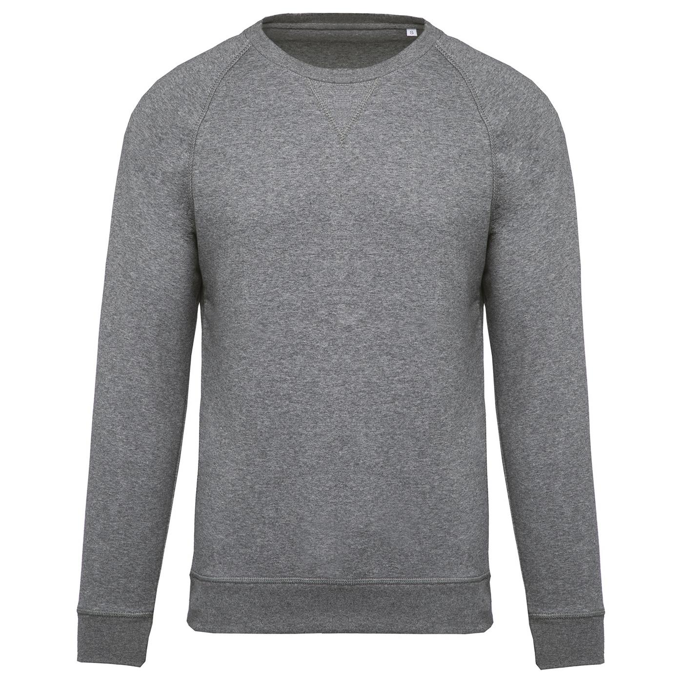 Kariban Raglan-sweatshirt van biologisch katoen voor heren met ronde hals 3XL