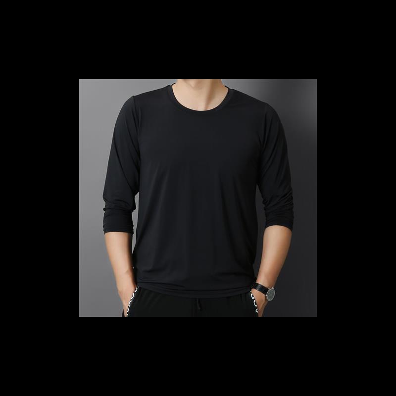 VantaGoods Heren Ice Silk T-shirt met lange mouwen, snel drogend en ademend, losvallend model Triple Extra Large (XXXL)