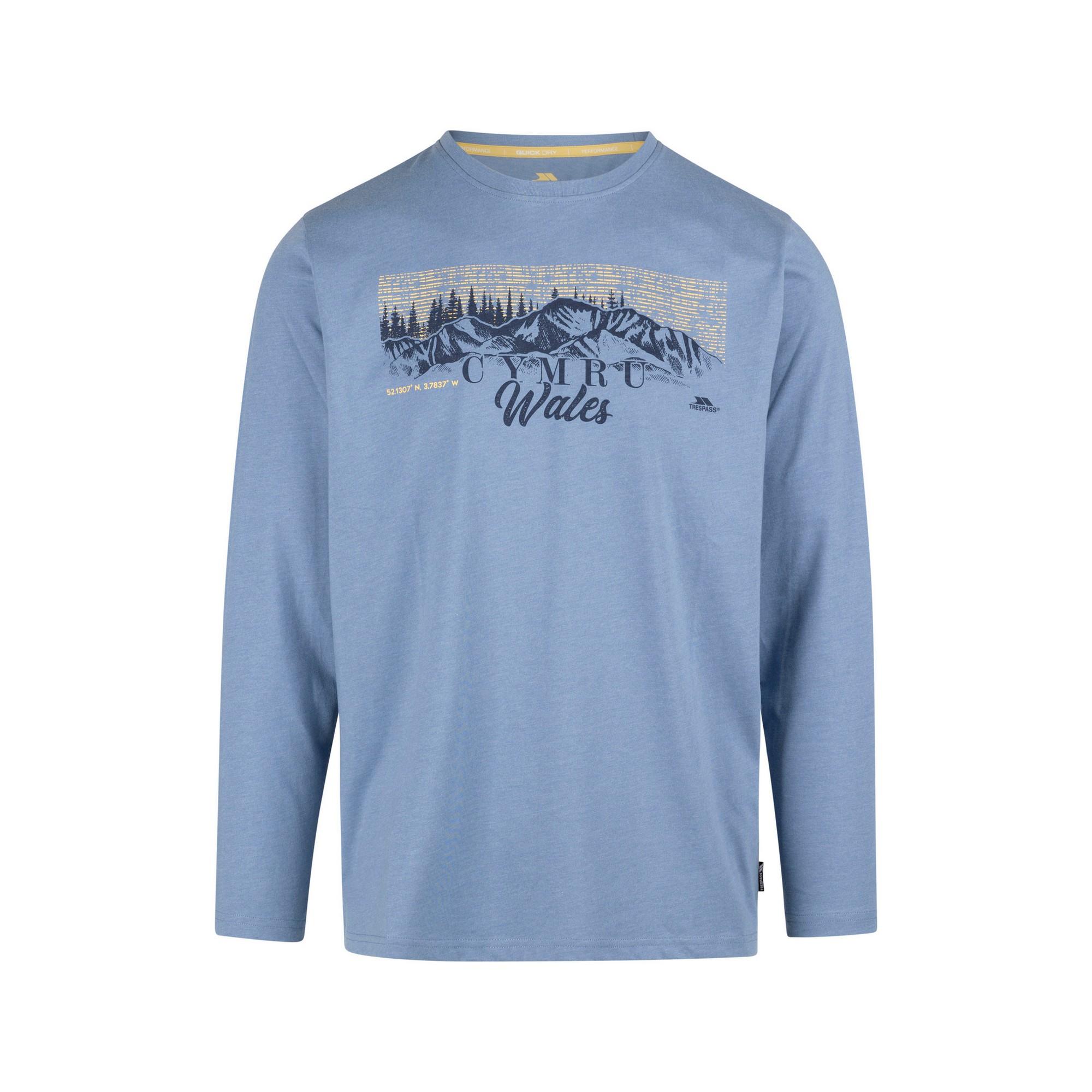 Trespass Heren Kulam bedrukt T-shirt met lange mouwen M