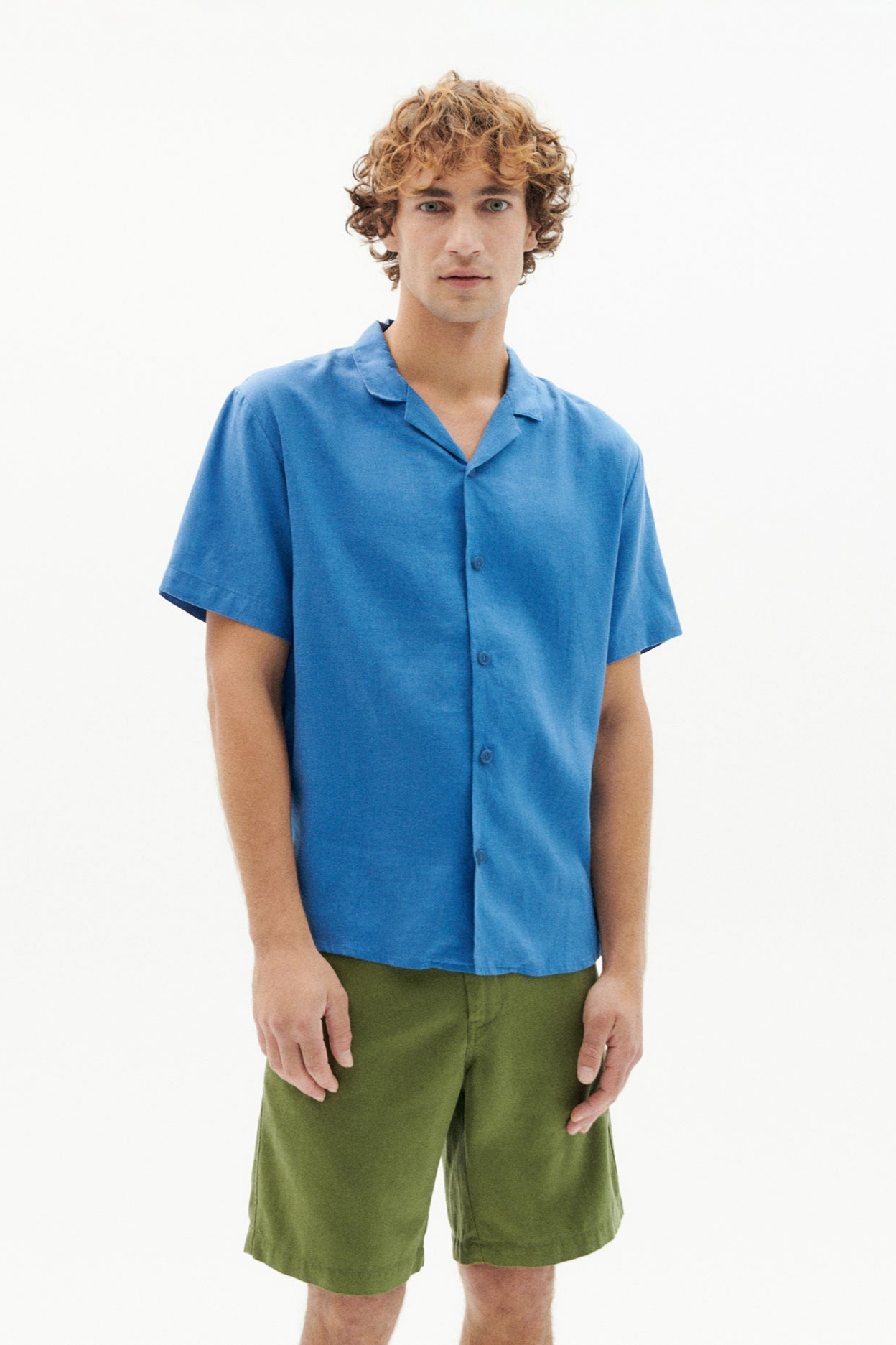 Thinking mu Herren vegan Hemd Jules Blau