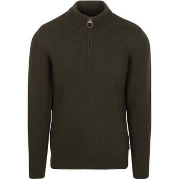Barbour Sweater  Half Zip Trui Wol Olive