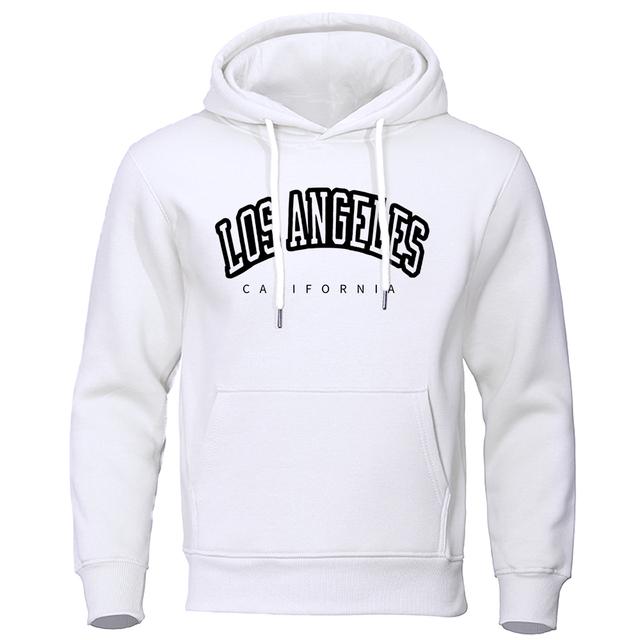 Enter Boutique Sports Clothing Collection Los Angeles, Californië Usa Stad Brief Hoodies Mannen Casual Hip Hop Streetwear Crewneck Fleece Sweatshirt Trui Hoody Mannelijke M