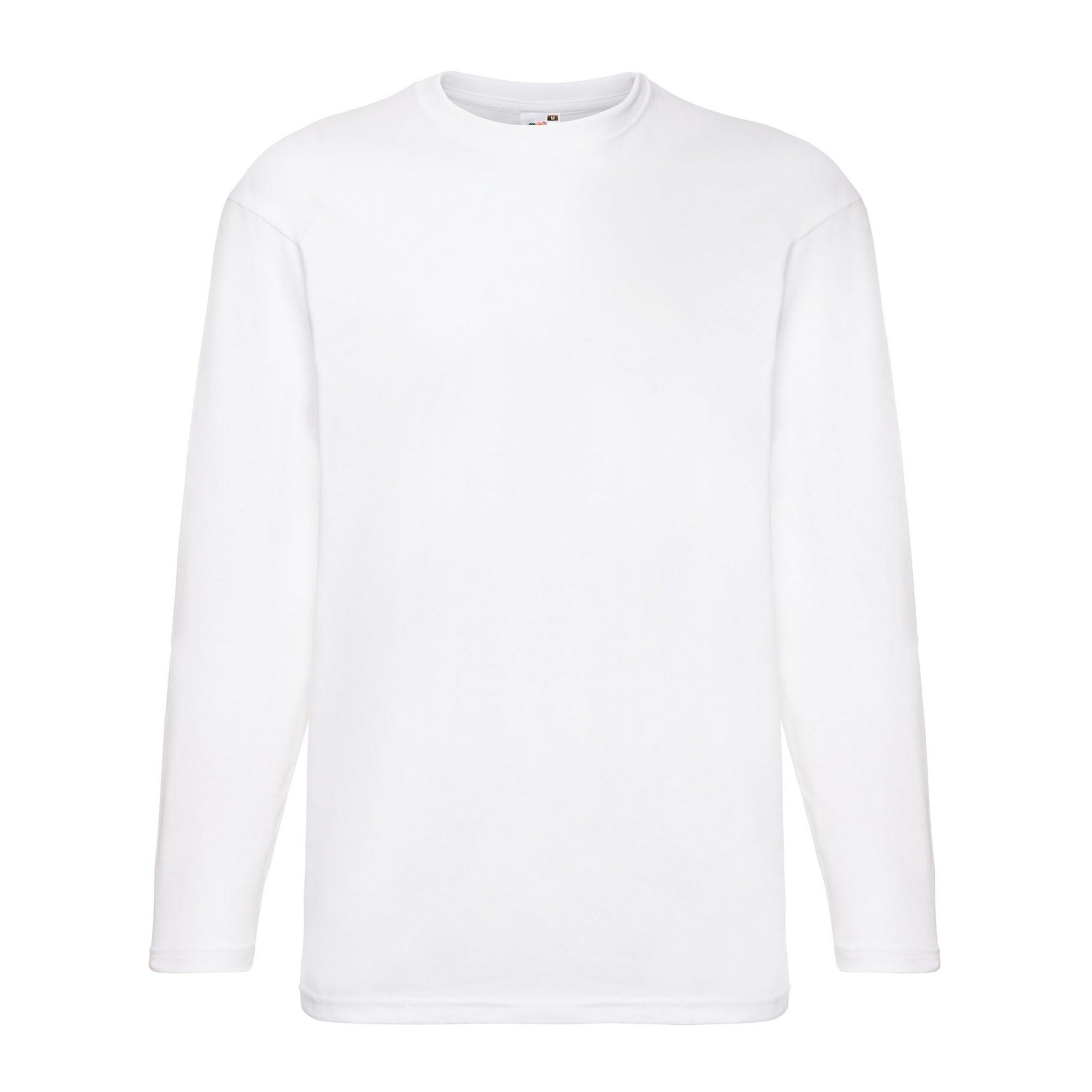Fruit Of The Loom Heren Valueweight T-shirt met lange mouwen XL