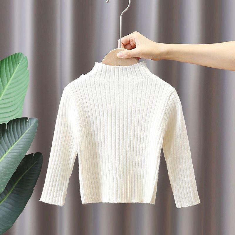 Lawadka Baby Meisjes Hoge Hals Baby Truien Herfst Winter Kinderen Jongens Meisjes Lange Mouw Pure Kleur Gebreide Trui Baby Pullover Truien 120