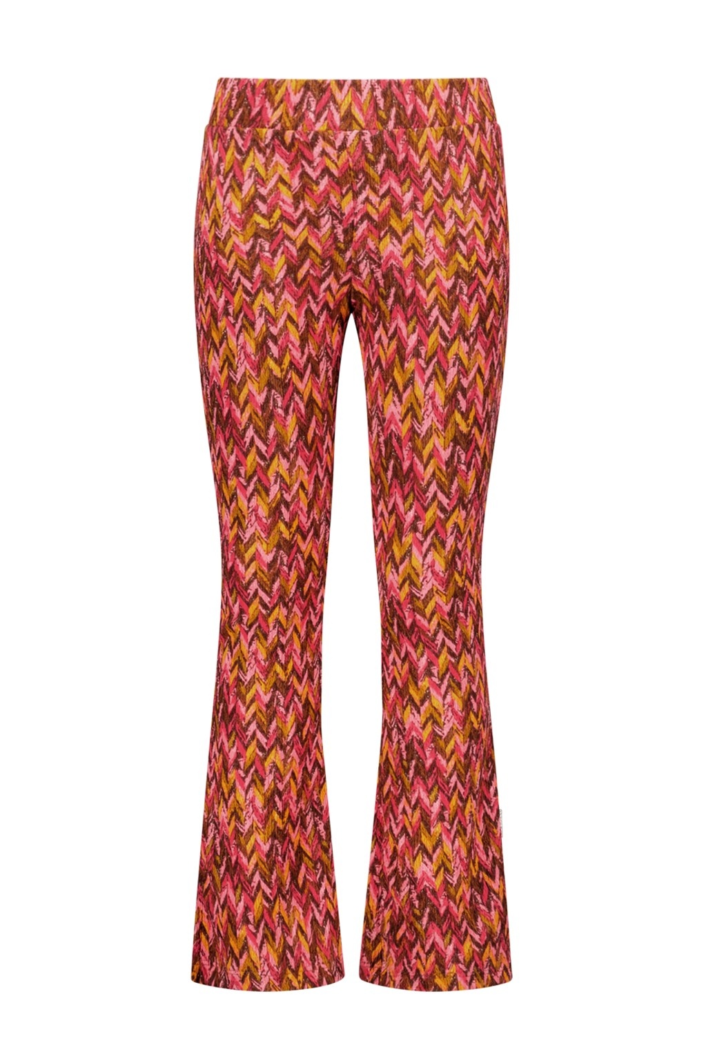 B.Nosy winter flare broek meisjes - roze/bruin - Pepper - print