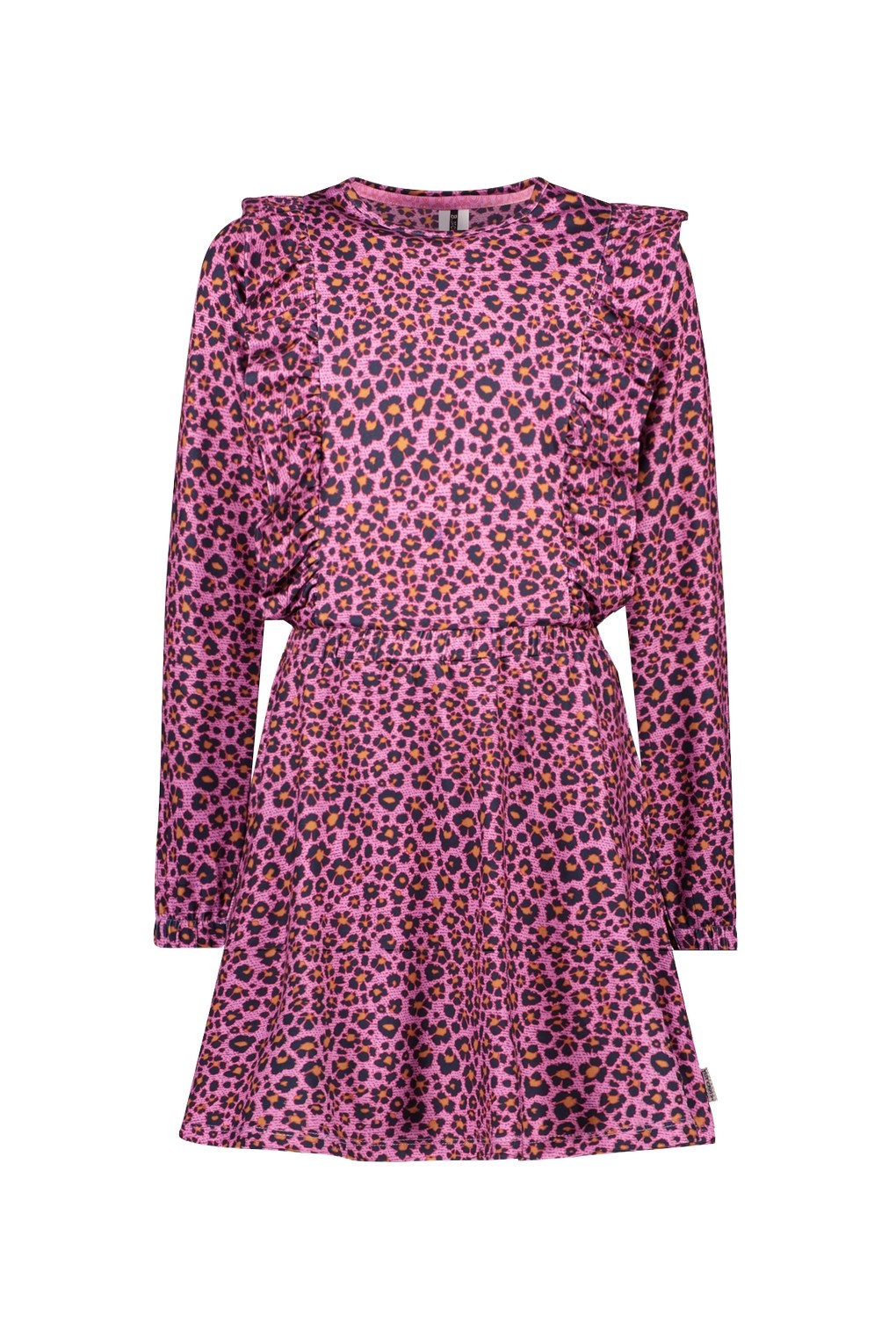B.Nosy winter jurk meisjes - roze/paars - Dionne - print