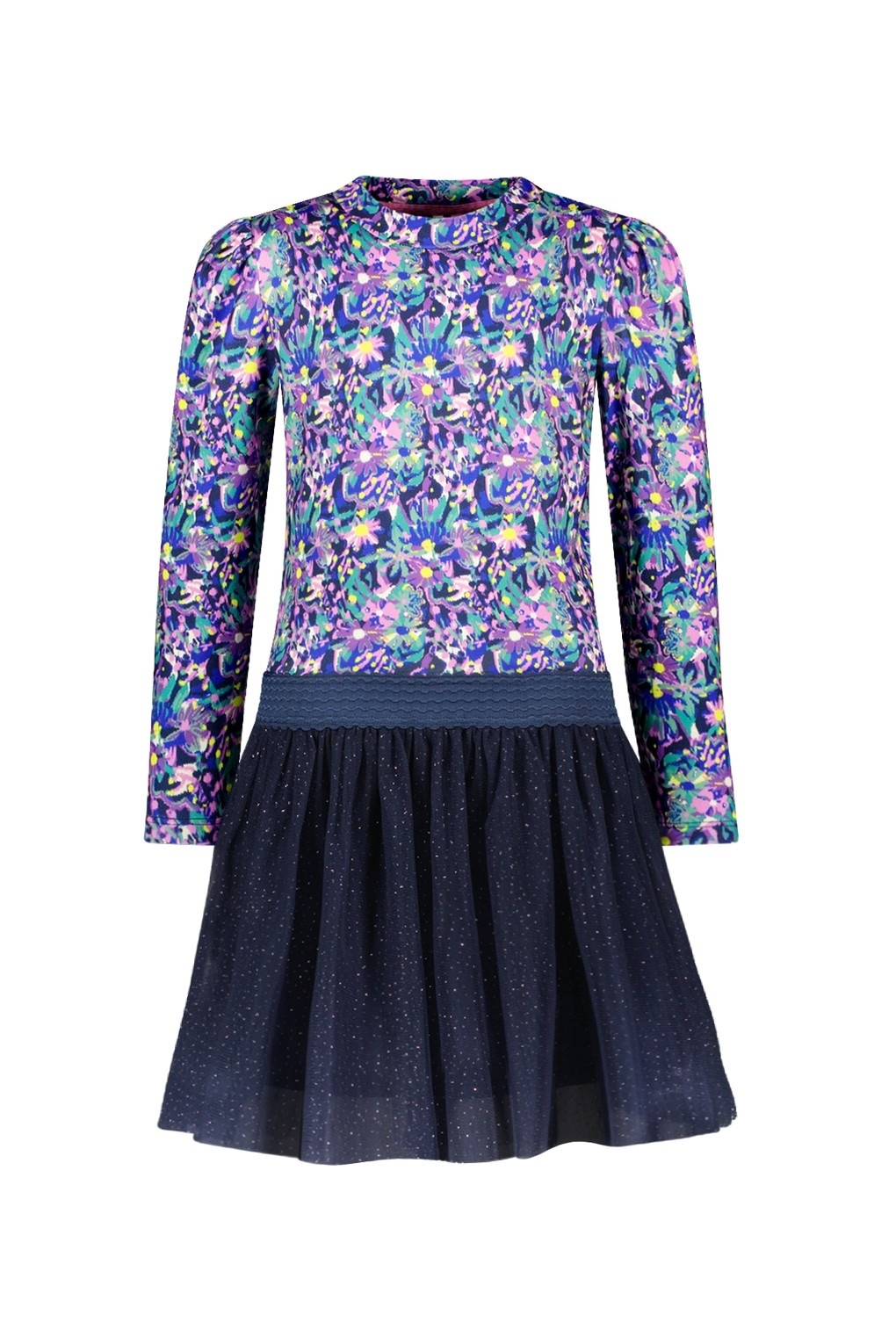 B.Nosy winter jurk meisjes - multi - Dina - mesh rok