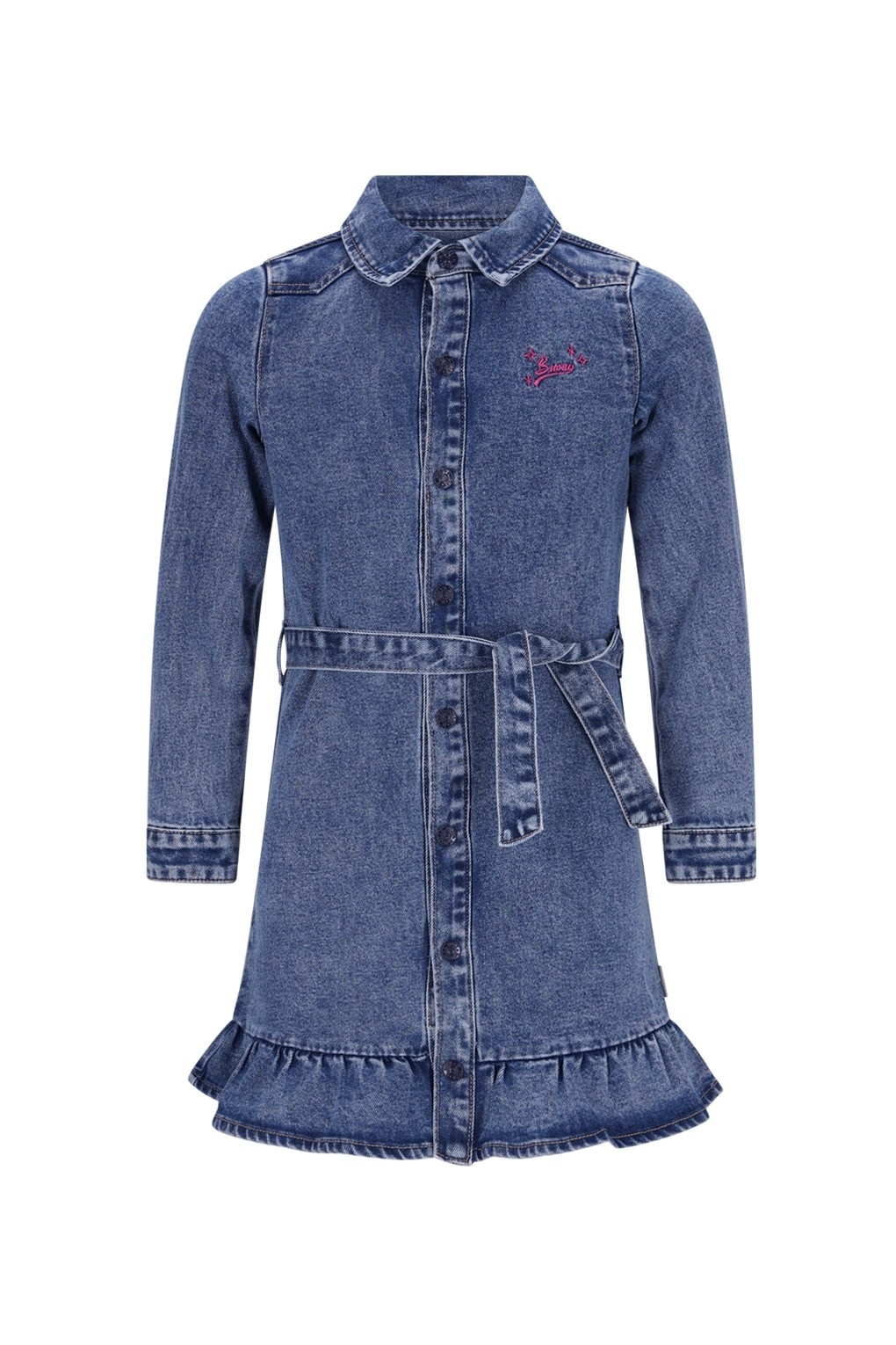 B.Nosy winter jurk meisjes - blauw - Dilan - denim