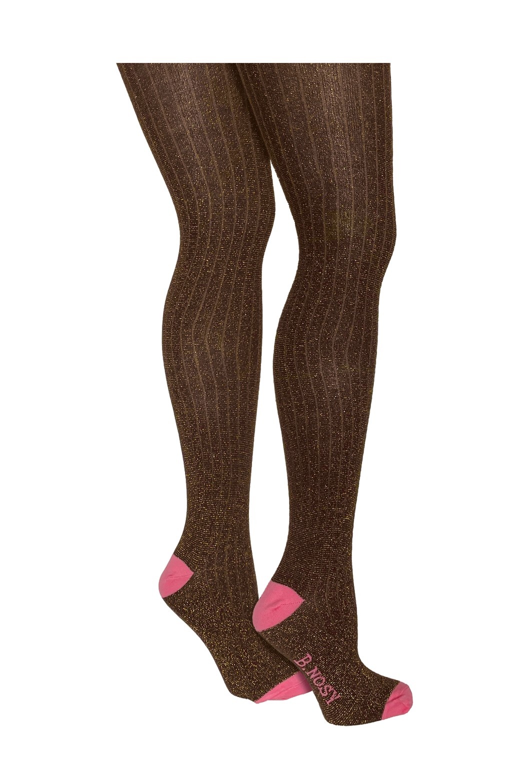 B.Nosy winter panty meisjes - bruin - Mia - glitter