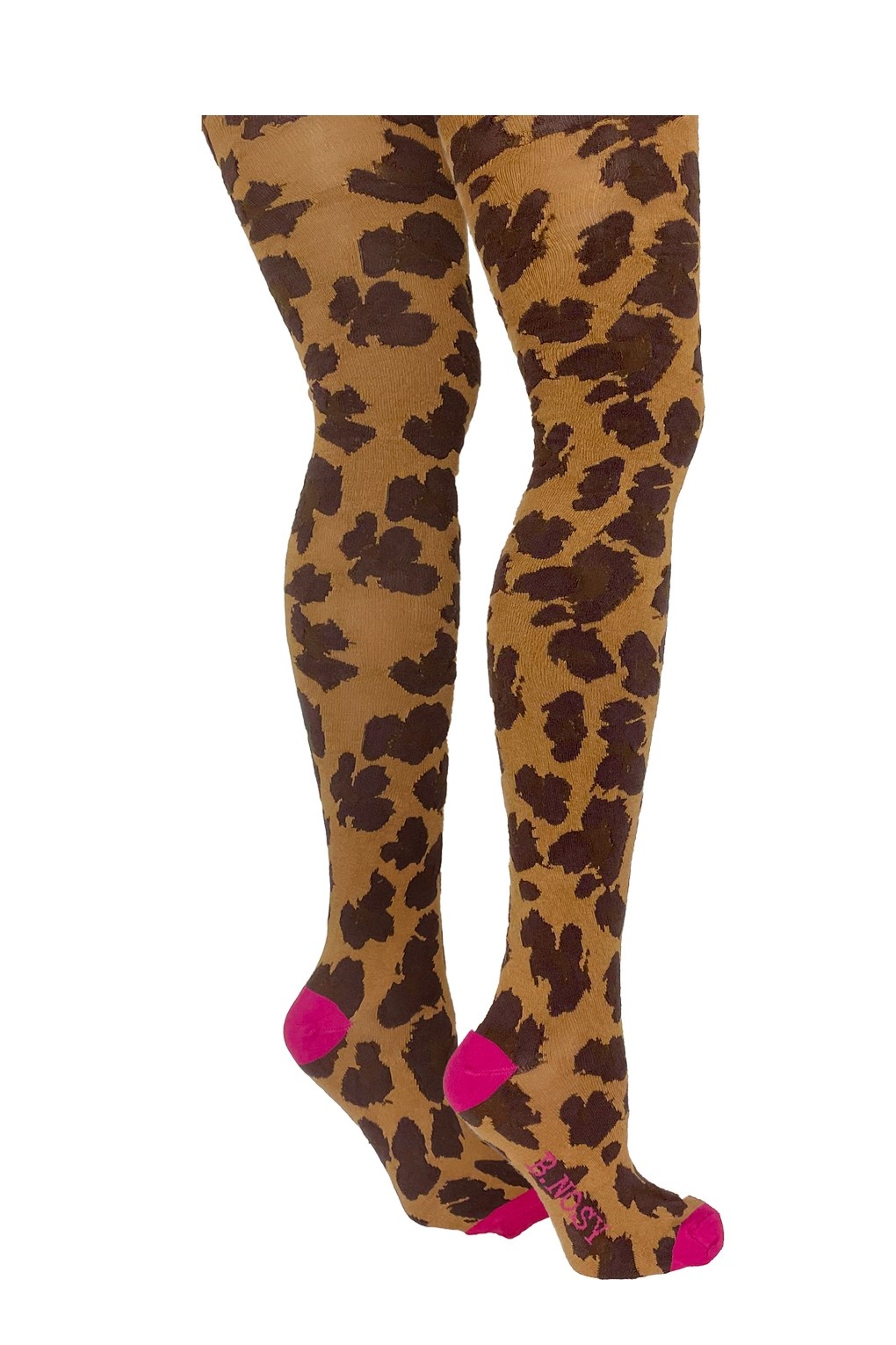 B.Nosy winter panty meisjes - bruin - Milla - luipaard