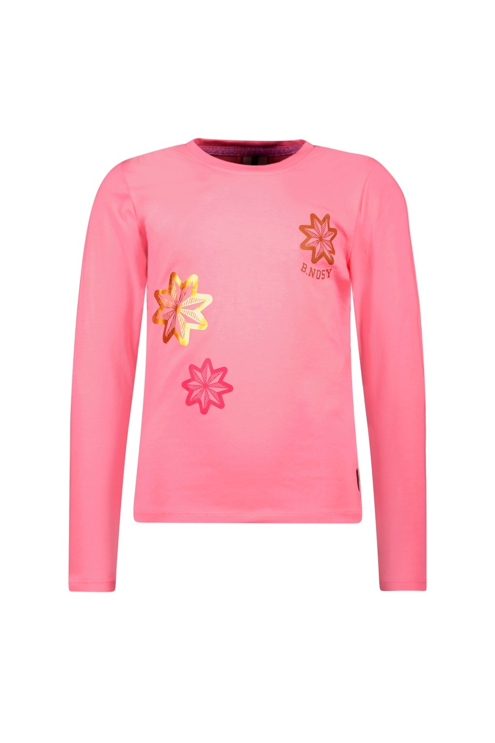 B.Nosy winter t-shirt meisjes - roze - Tiara - longsleeve