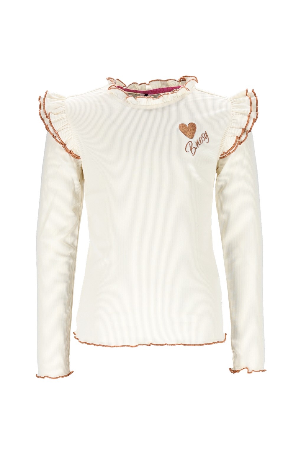 B.Nosy winter top meisjes - ecru - Tonya - ruffles