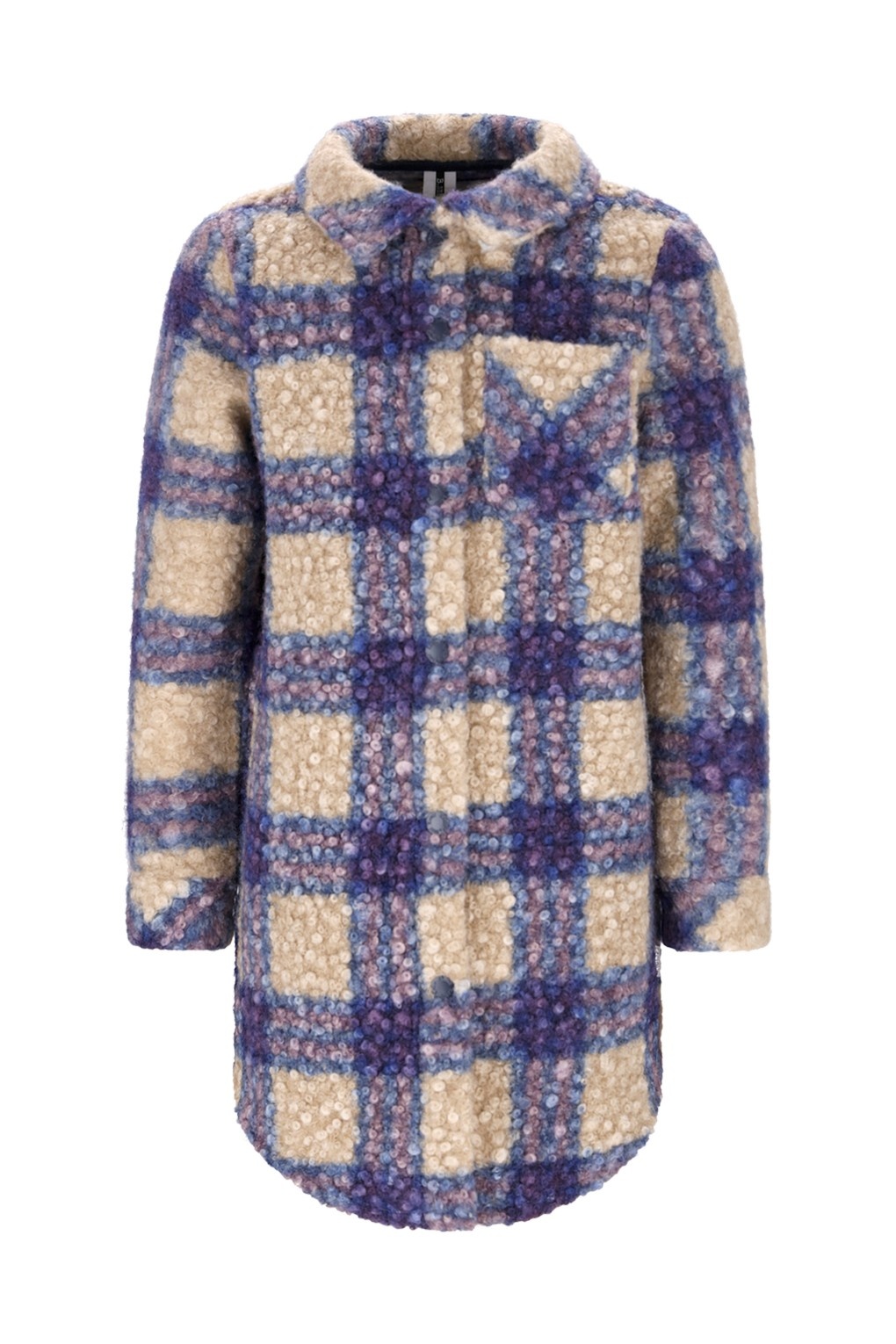 B.Nosy winter blouse meisjes - blauw - Bianca - geruit
