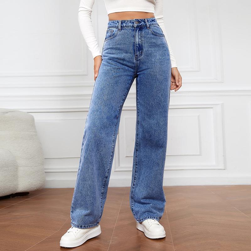 BSBS Lente- en herfstmode voor dames met rechte stretchjeans S