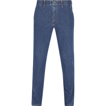 Club of comfort Broek  Chino Garvey Denim Mid Blauw