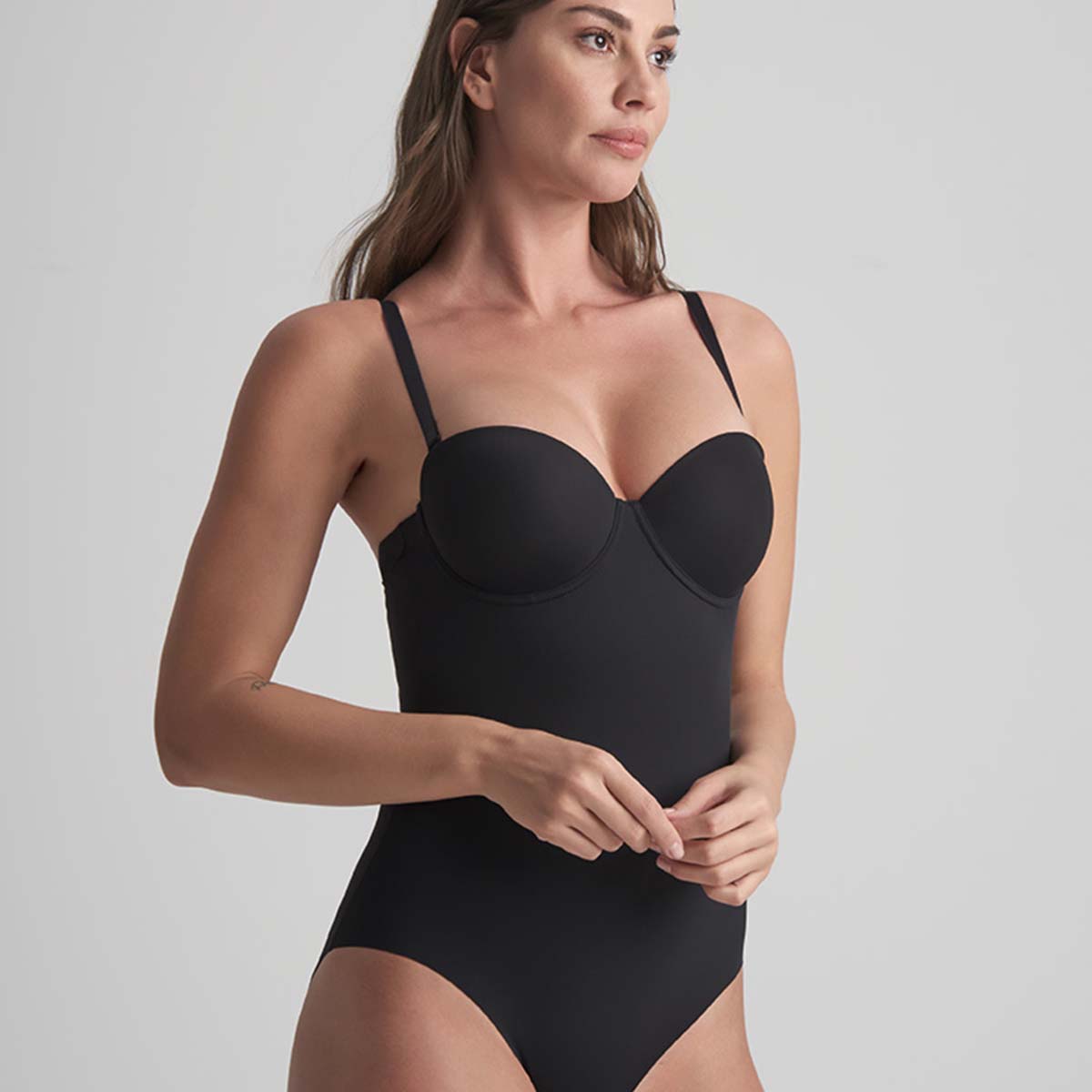 Bye Bra Sculpting Padded Wire bodystocking, zwart