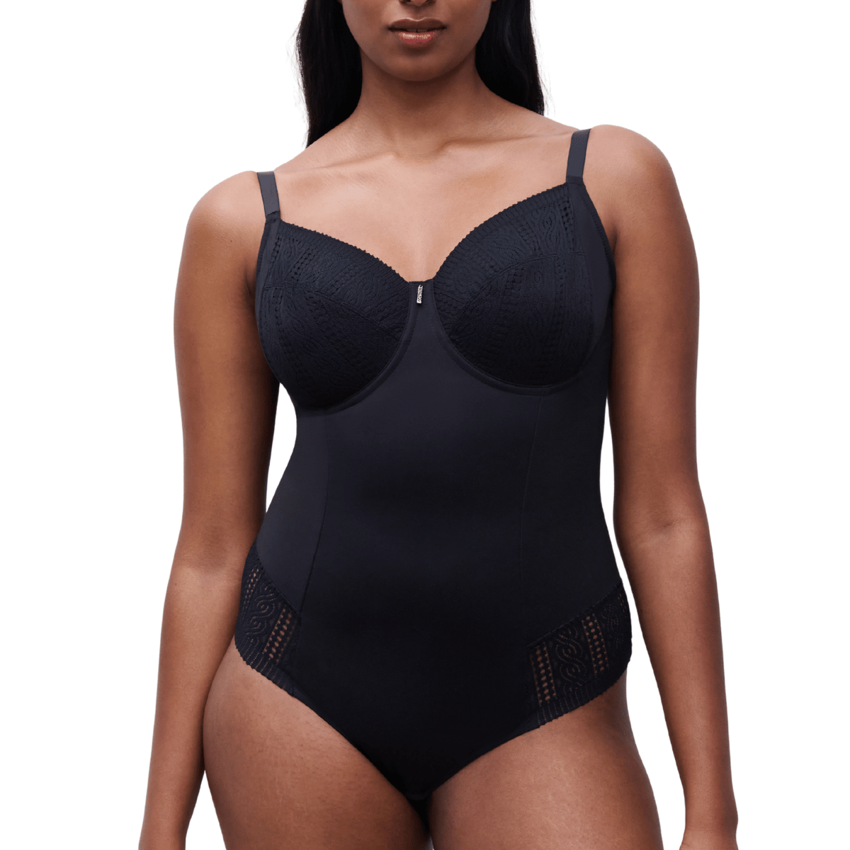 Chantelle Easyfeel Easy Support bodystocking, zwart