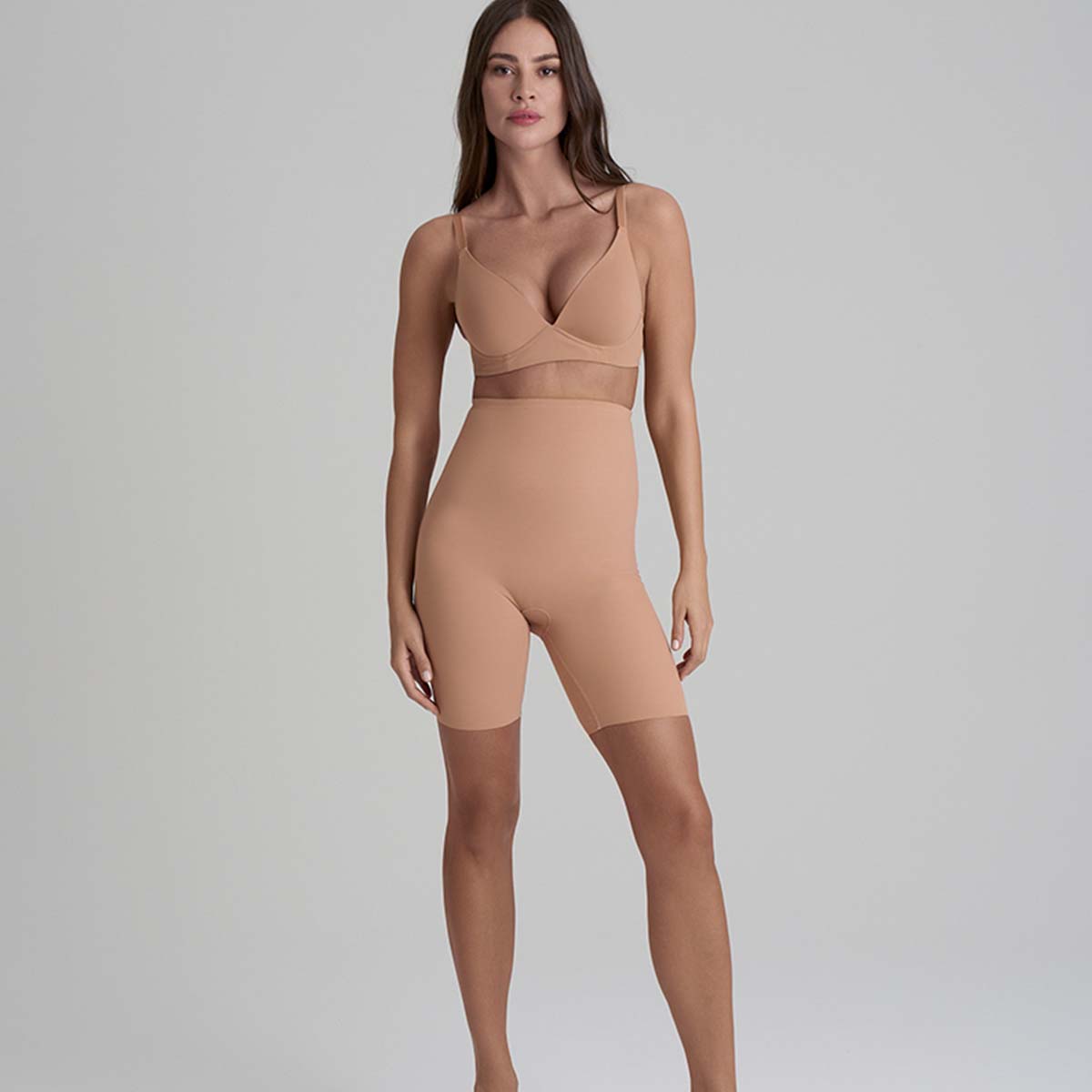 Bye Bra Sculpting High Waist korte broek, nude
