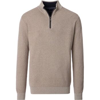 Casa Moda Sweater  Halfzip Trui Structure Beige