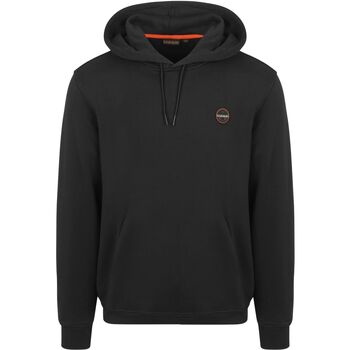 Napapijri Sweater  Badge Hoodie Zwart