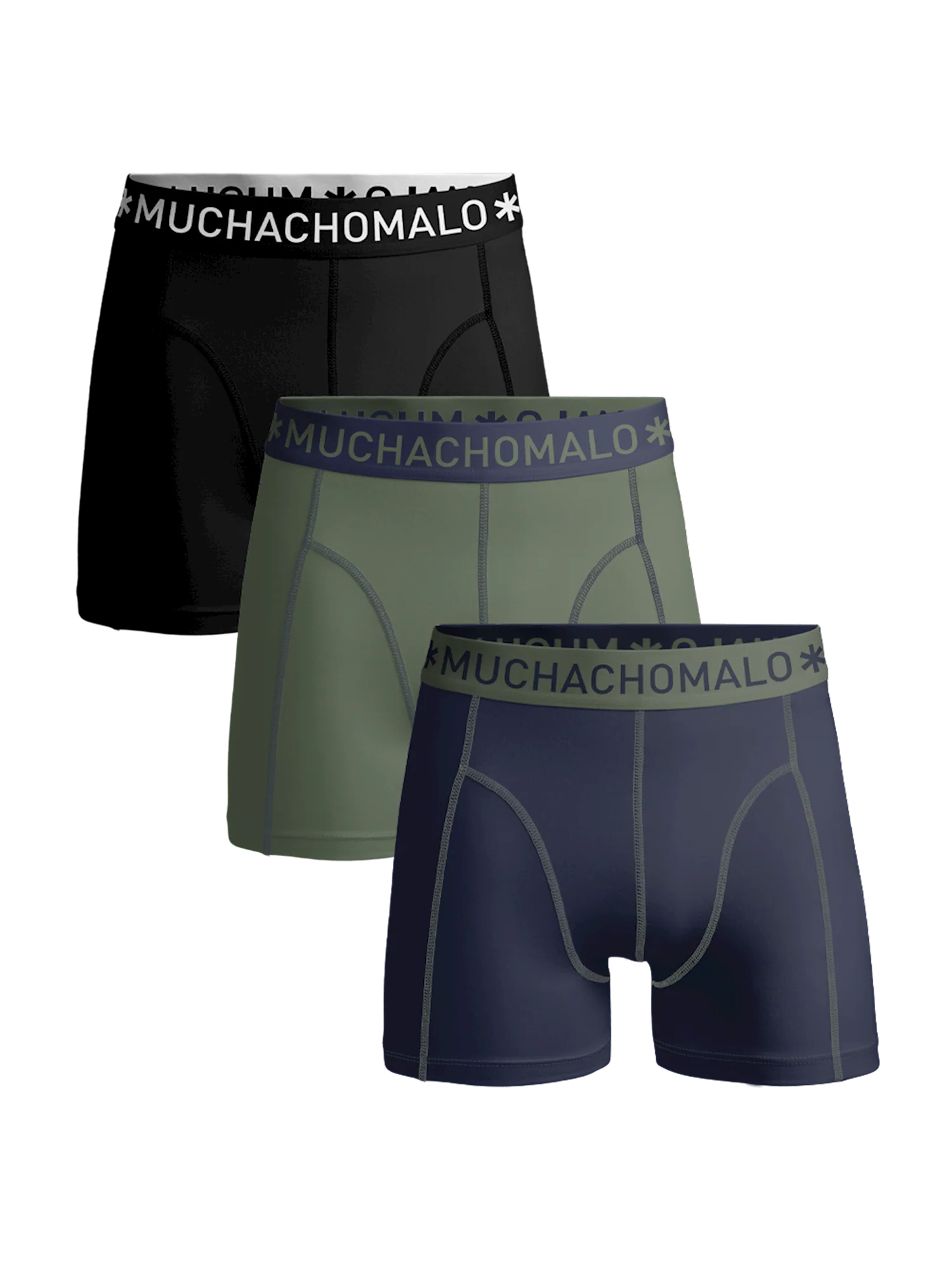 Muchachomalo Jongens 3-pack boxershorts effen