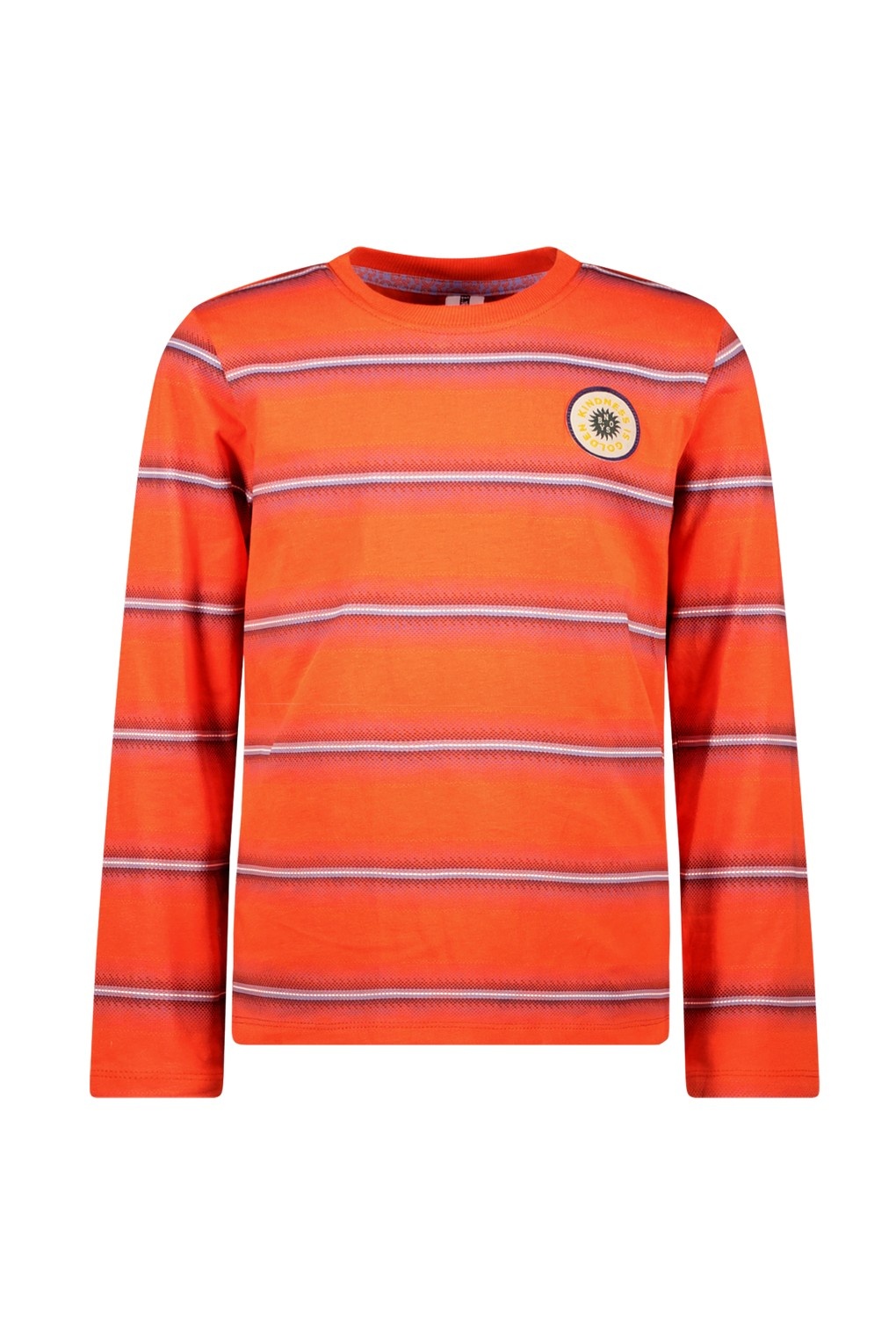 B.Nosy winter t-shirt jongens - rood - Tobias - gestreept/longsleeve
