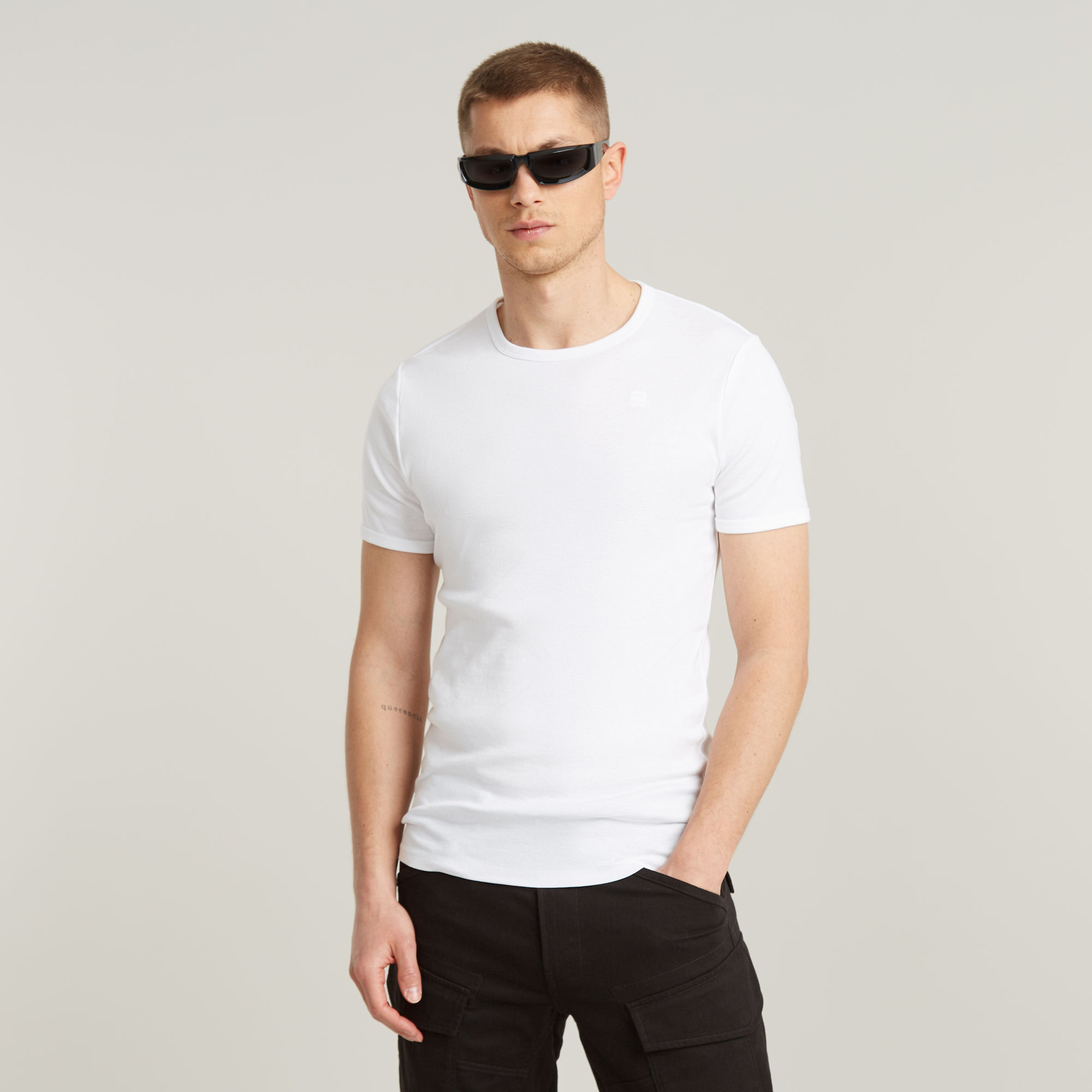 G-Star RAW Base T-Shirt Set van 2 - Wit - Heren