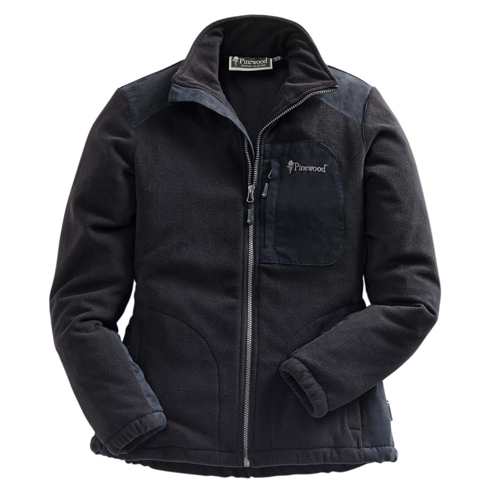 Pinewood Dames fleecejack Wildmark Membran, zwart