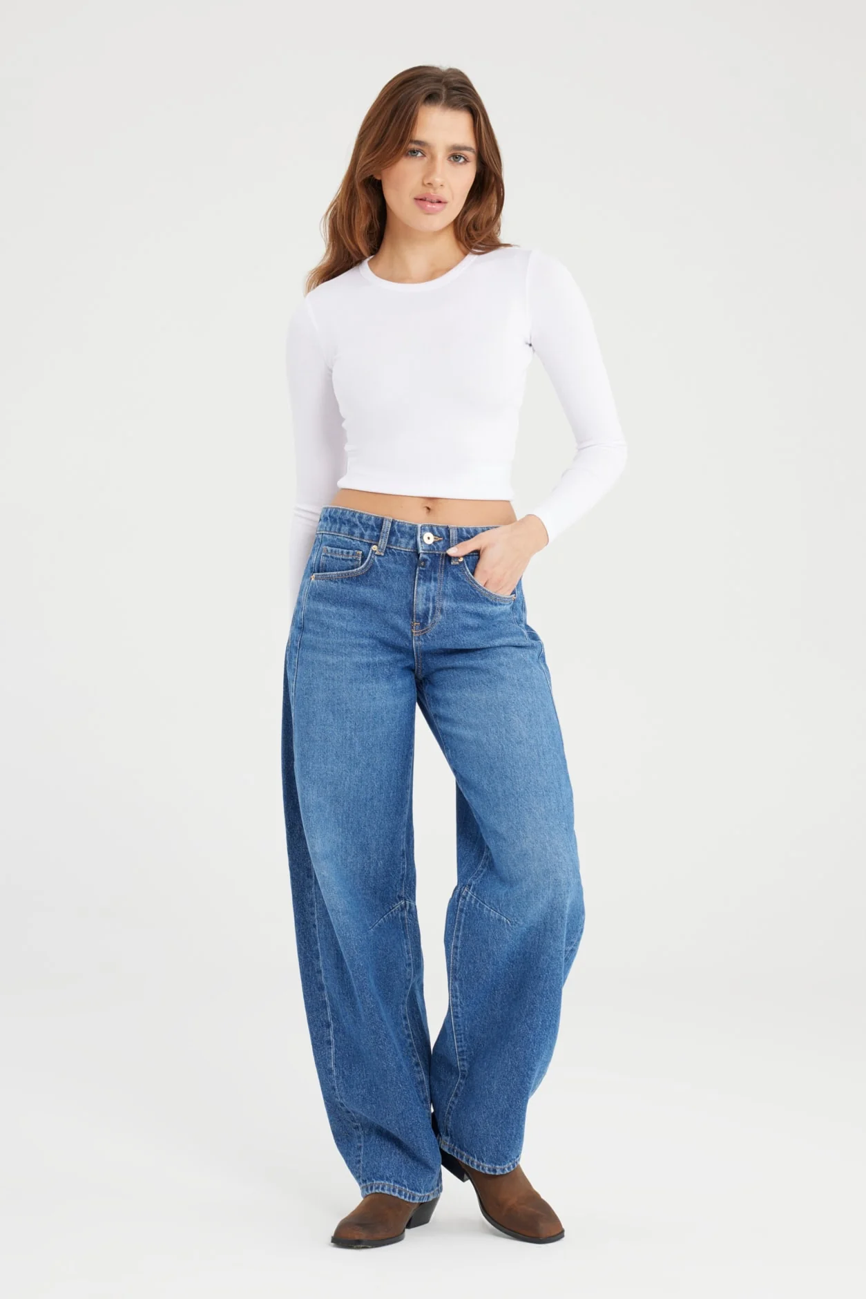 Cup of Joe Clara balloon fit jeans medium blue