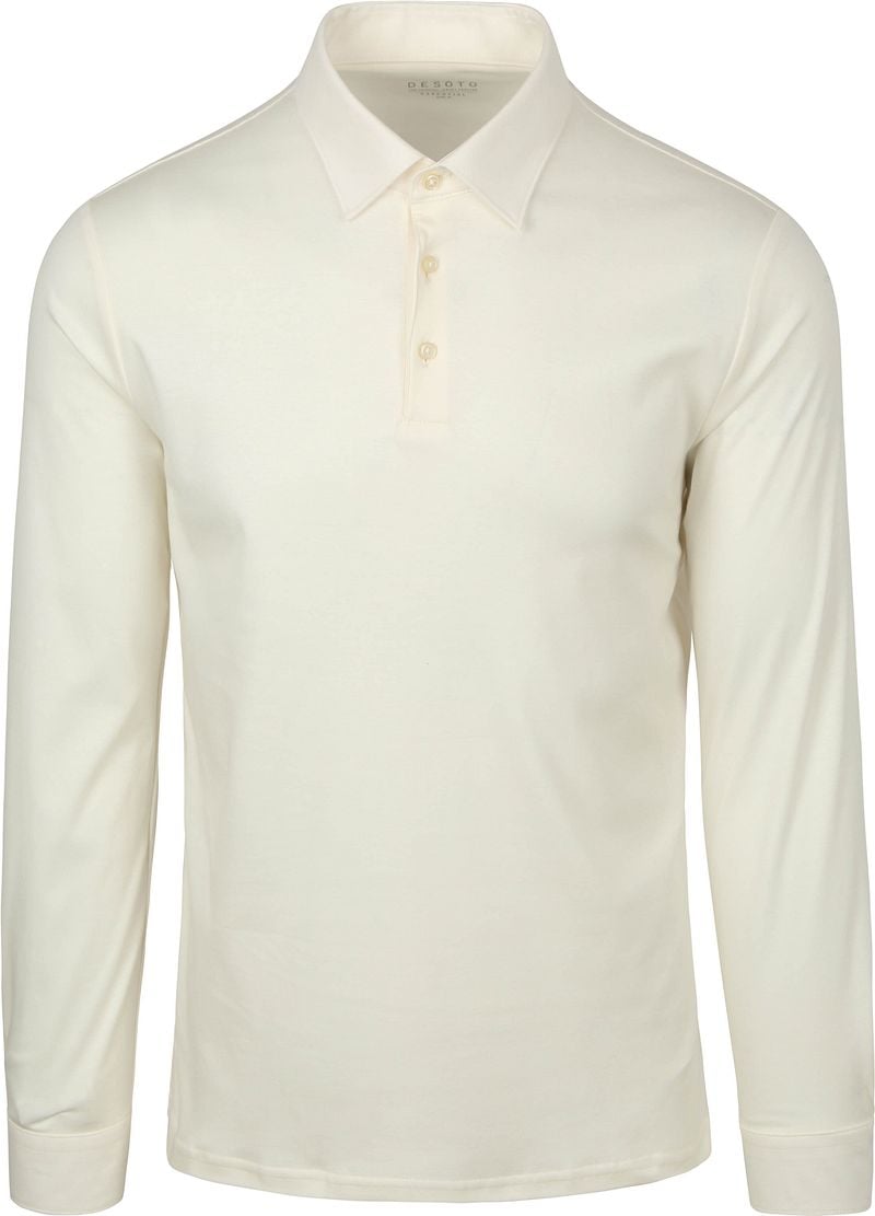 Desoto Longsleeve Poloshirt Essential Off White