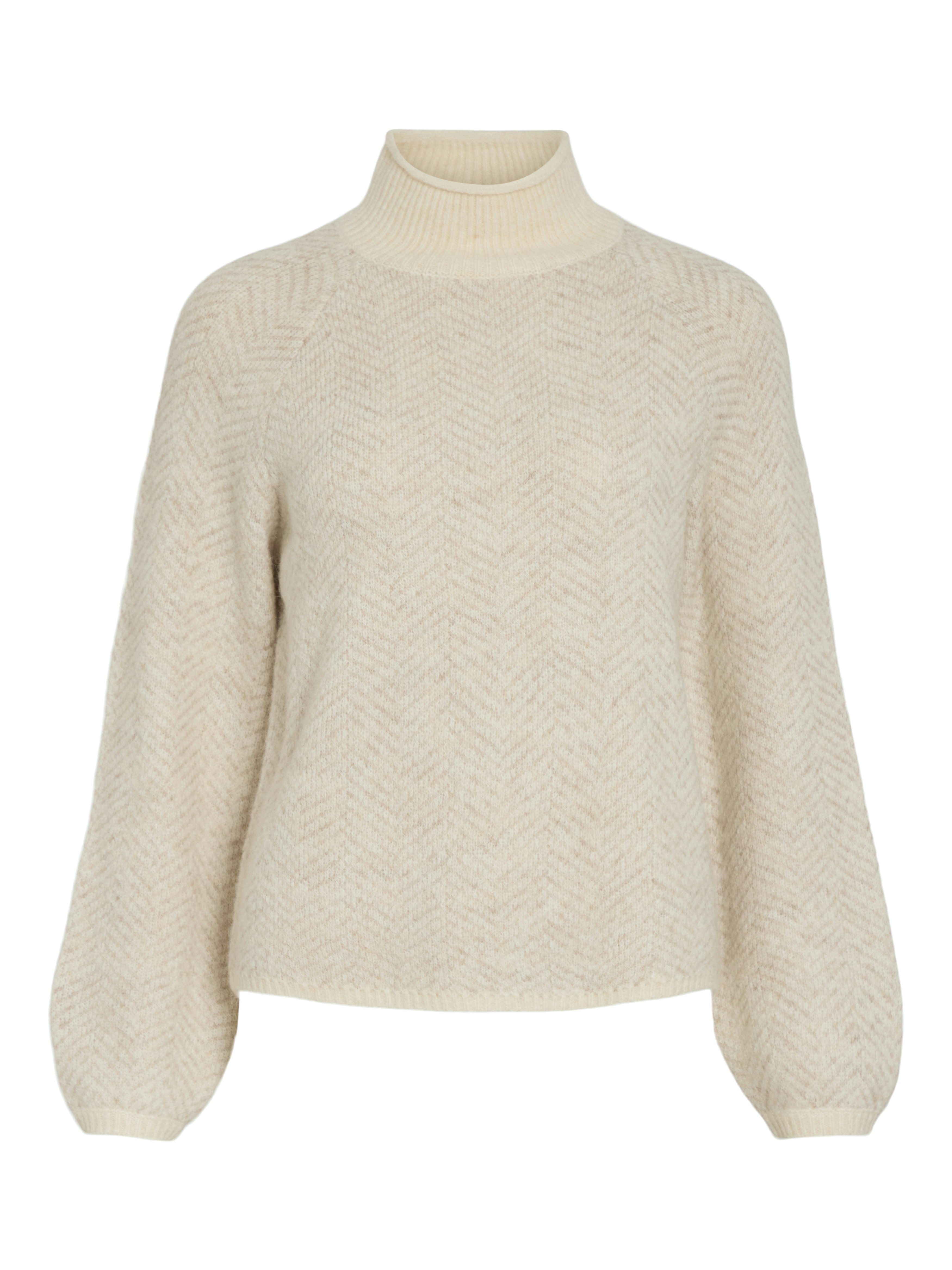 Vila Trui met staande kraag VILORY HIGH NECK L/S KNIT TOP - NOOS