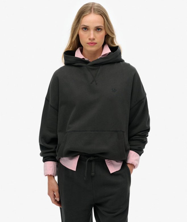 Superdry Studios Relaxed Hoodie Dark Grey