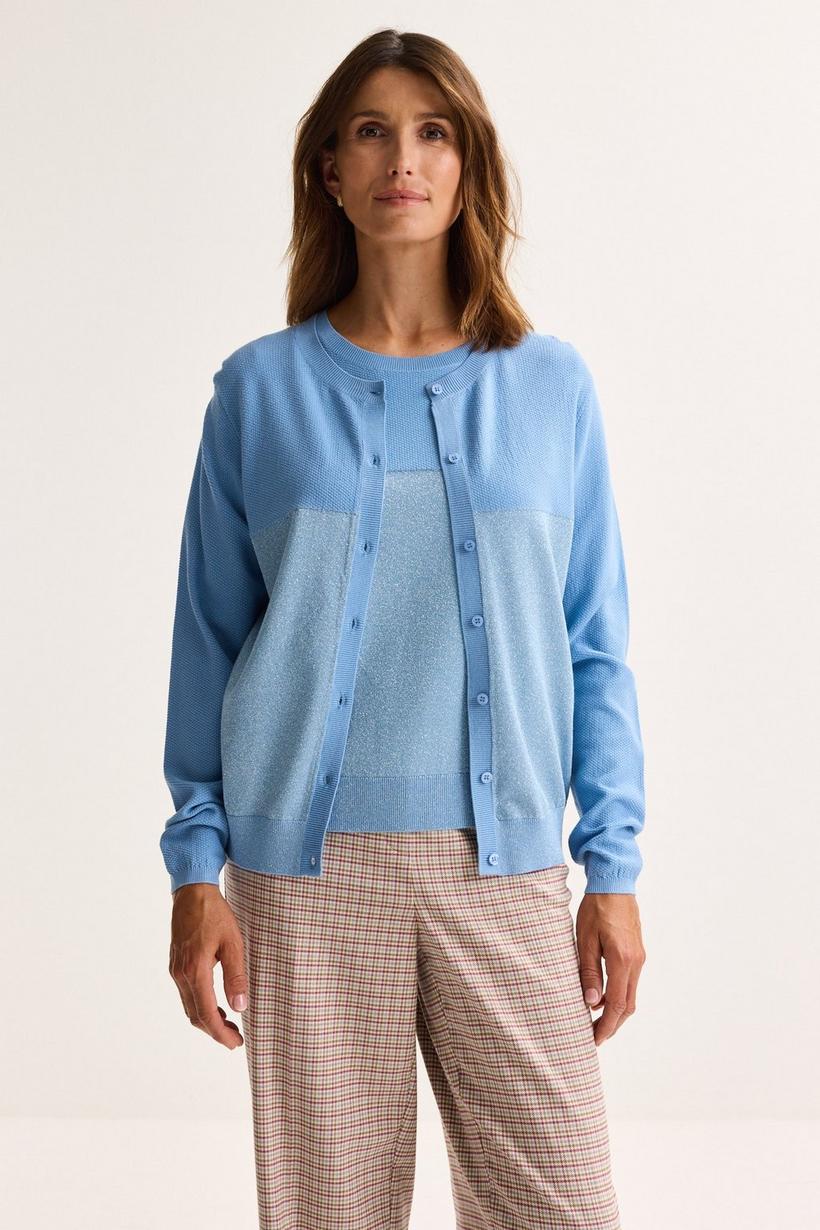 Mayerline Lurexcardigan Met Ronde Hals