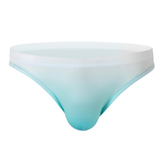 Manshanwangluo Heren slipje Sexy ondergoed Sneldrogend Kleurverloop Ontwerp Lage taille Slim Fit Zwemonderbroek Slips L