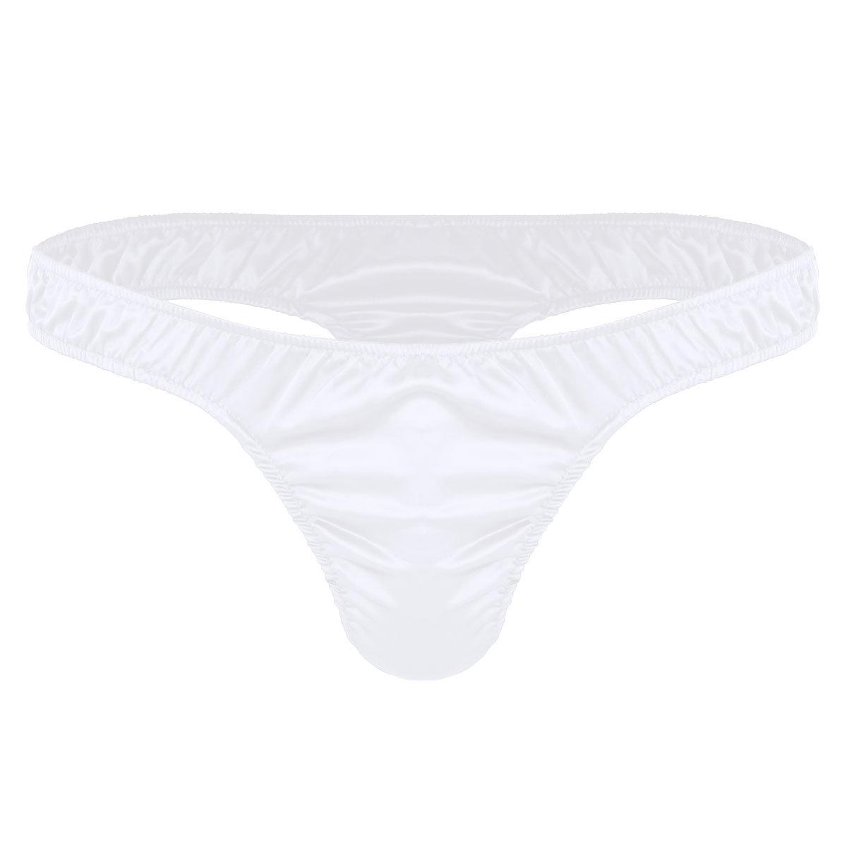 Manyakai Heren zwembroek in effen kleur, sexy zwembroek met lage taille, strandzwemshort XL wit