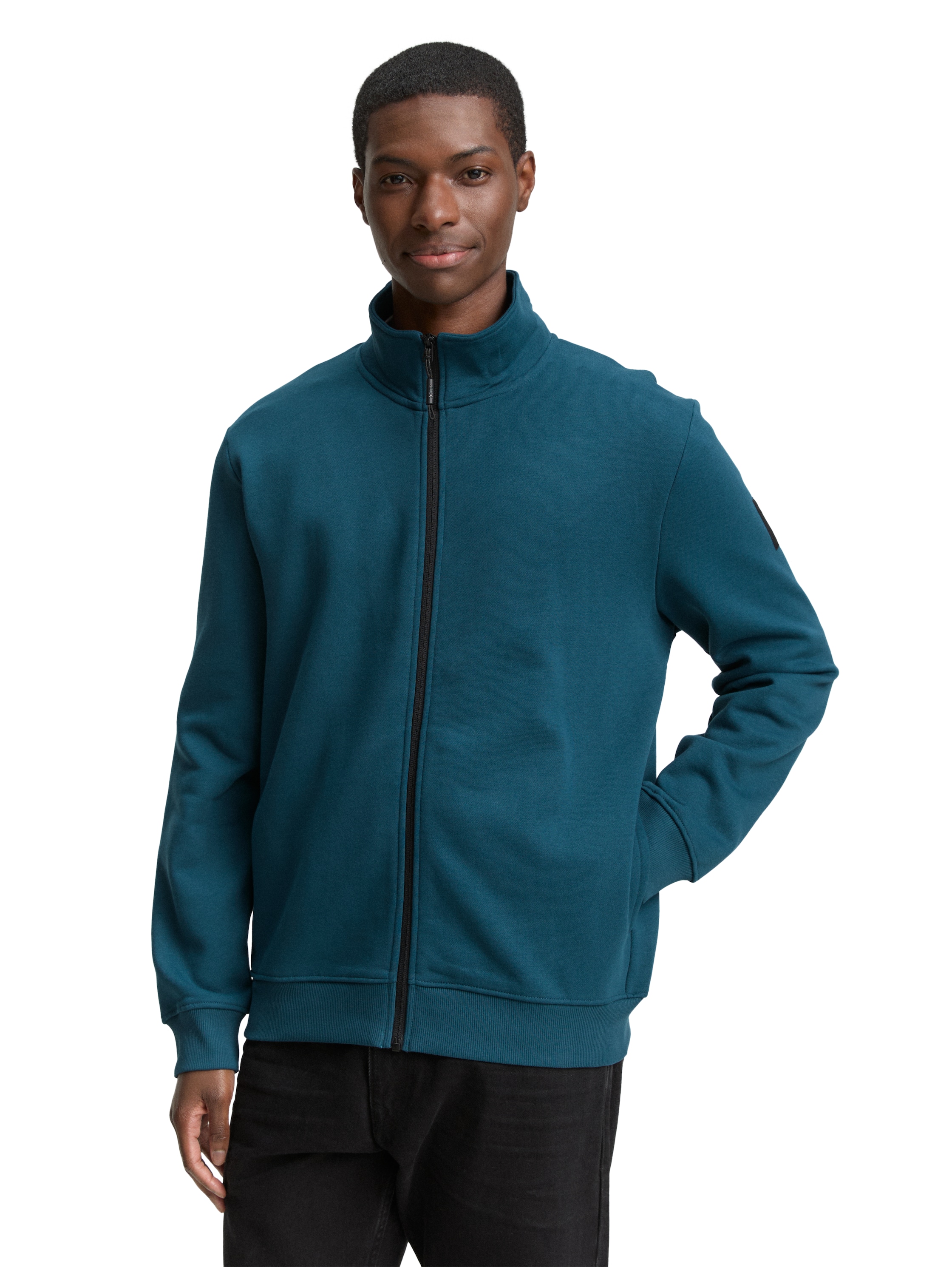 Tom Tailor Sweatjack met logobadg